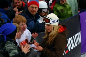 Signing Autographs at Mt. Bachelor, Ore.